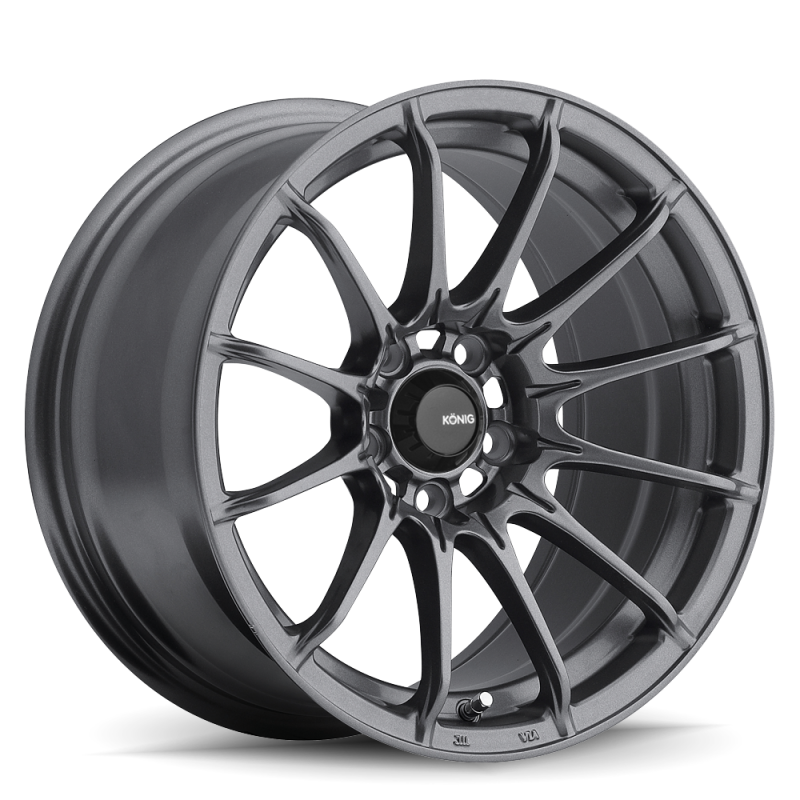 (set of 4) Konig Dial In Matte Grey | 15x7" +35mm | 4x100mm Wheel