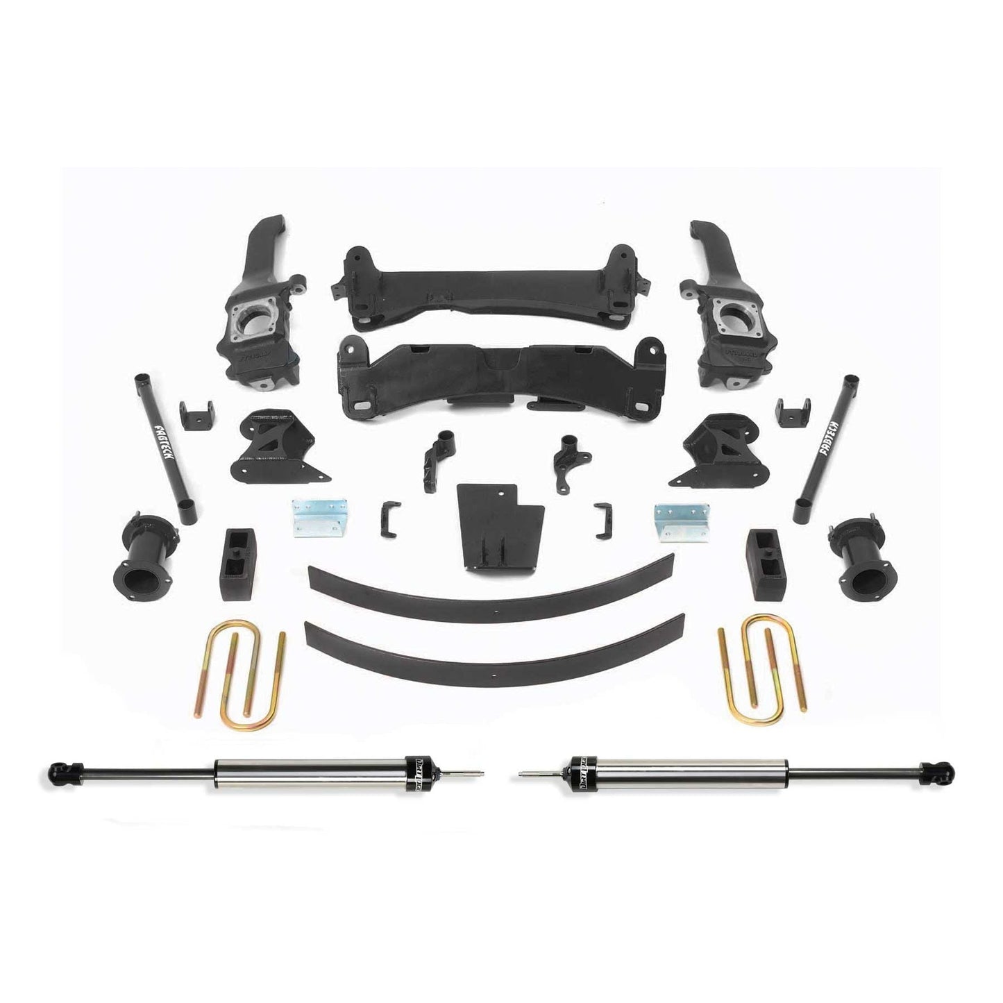 Fabtech 6in Basic Suspension System w/ Rear Dual Load Shocks | Toyota Tacoma 4WD/2WD 6 Lug Models (05-14) (K7019DL)