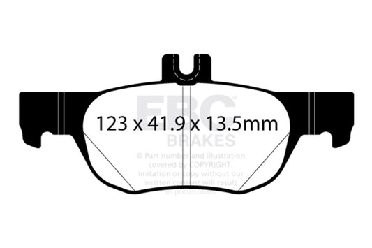 EBC Brakes DP32413C Redstuff Ceramic Low Dust Brake Pads for 19-22 Mazda 3