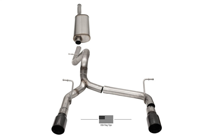 CORSA Sport / 2.75 in Cat-Back | Jeep Wrangler JLU 18-25 (21124USA)