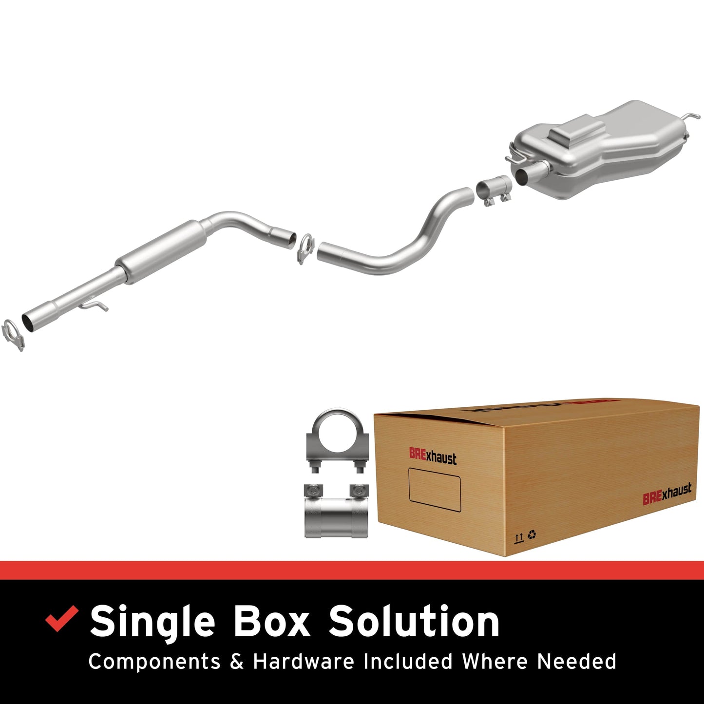 BRExhaust 1999-2010 Volkswagen Direct-Fit Replacement Exhaust System