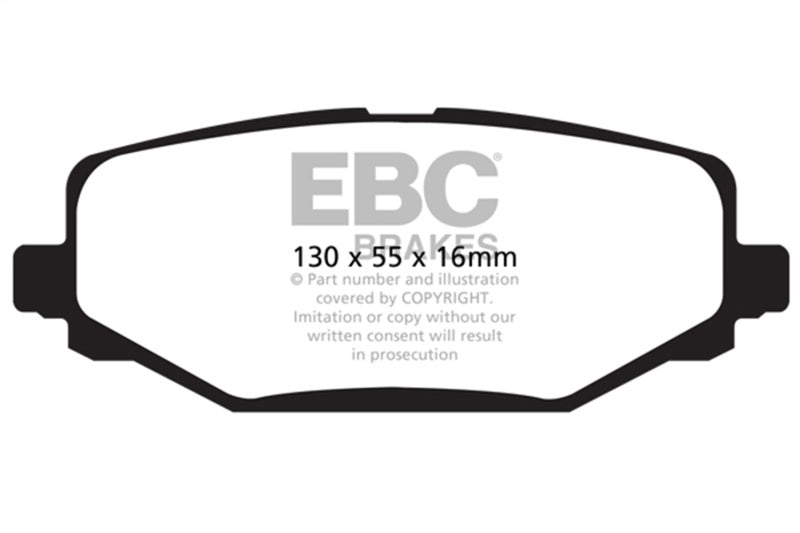 EBC Ultimax2 Rear Brake Pads | 12+ Chrysler Town & Country 3.6