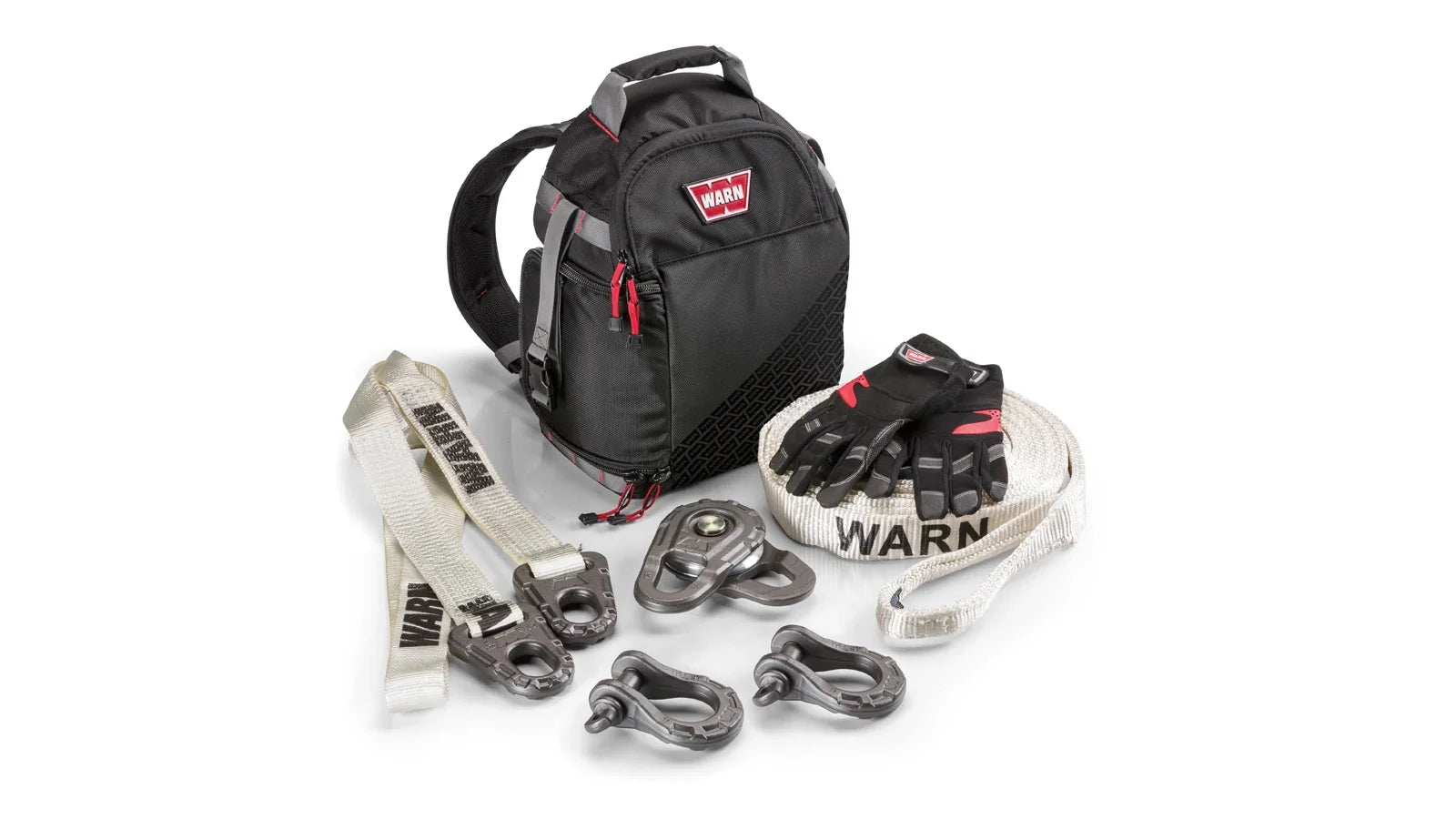 WARN 97565 Winch Winching Epic Recovery Kit Snatch Block Clevis D Shackle Strap