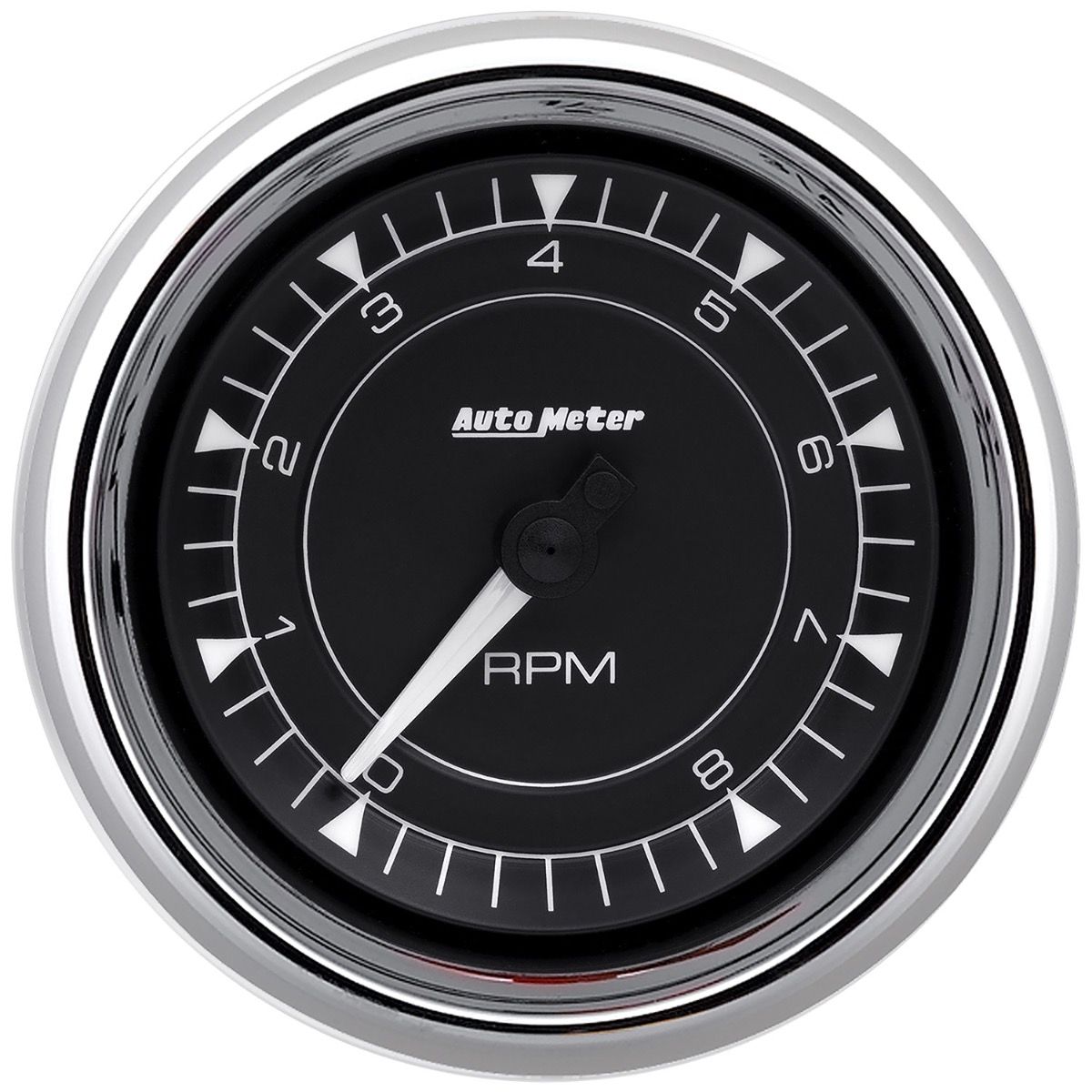 AutoMeter 3-3/8in 8K RPM In-Dash Tachometer Gauge - Chrome (9797)