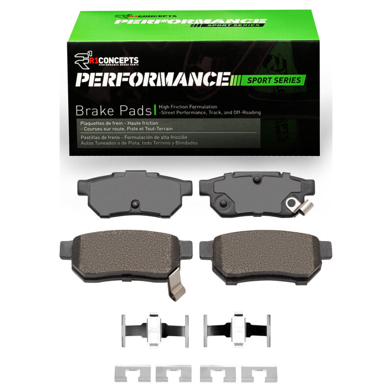 R1 88-01 Integra Rear Sport Brake Pads & Hardware Kit (2115-0374-01)