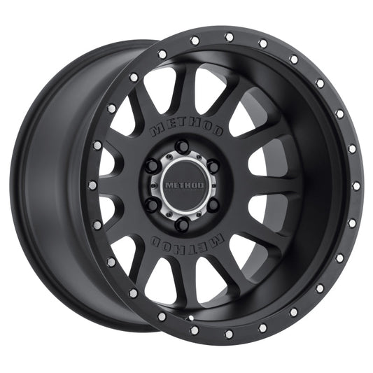 (set of 4) Method MR605 NV Matte Black | 20x10" -24mm | 6x135mm Wheel