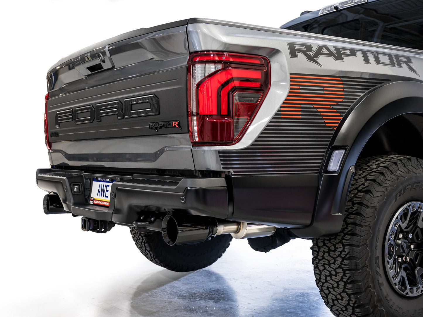 AWE Tuning Gen 3 Raptor R SwitchPath Exhaust - Diamond Black Tips (3025-33852)