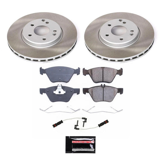 PowerStop 01-04 Mercedes-Benz SLK320 Front Semi-Coated Rotor Kit (SC2926)