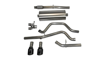 CORSA Sport / 3.0 in Cat-Back DRE 4.0 in Single Tips | 14-19c Silverado Sierra 5.3L 143WB (14869)