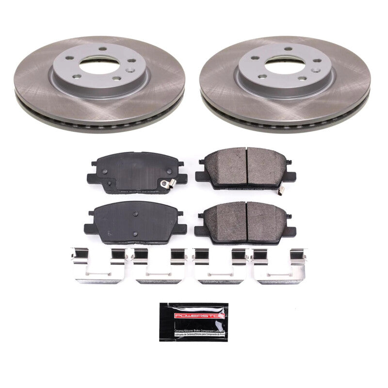 PowerStop 18-21 GMC Terrain Front Semi-Coated Rotor Kit (SC7400)