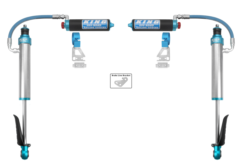 King Shocks 2.5 Performance Adjustable Shocks Set - 2024-2026 Toyota Tacoma 4WD