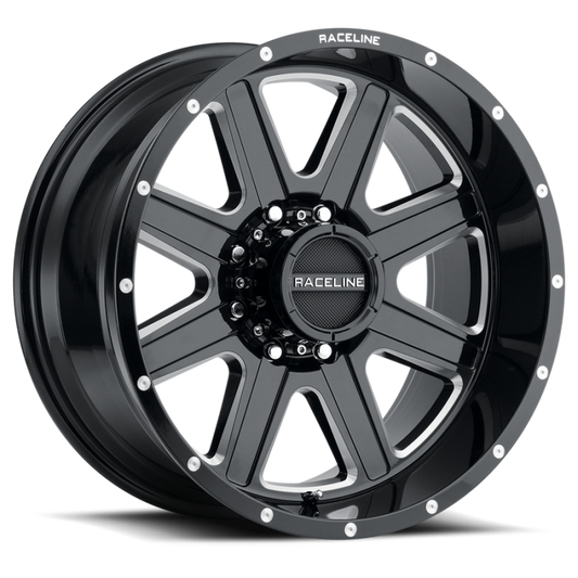 Raceline 940 Hostage Black & Milled | 16x8" +0mm | 6x139.7mm Wheel