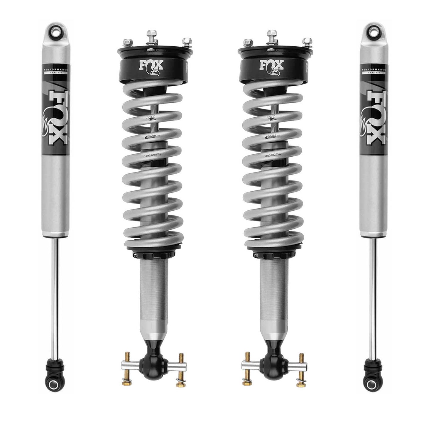 Fox 2.0 Performance Series Set w/1.5" lift - 2019-2024 GMC Sierra 1500 4WD RWD AT4