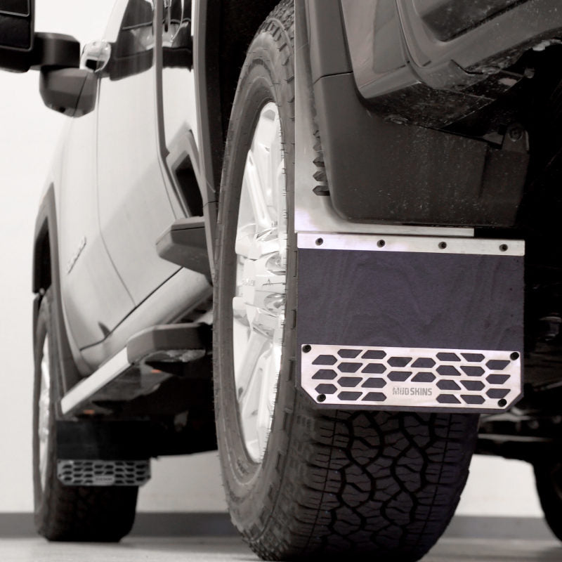 Putco Brushed SS Hex Mud Skins | Silverado LD / Sierra LD (78100)