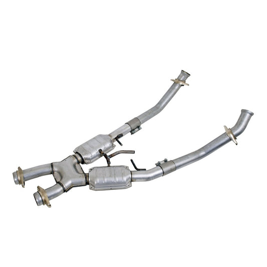 BBK High Flow X Pipe w/ Catalytic Converters | Mustang 5.0 (79-93) (1662)