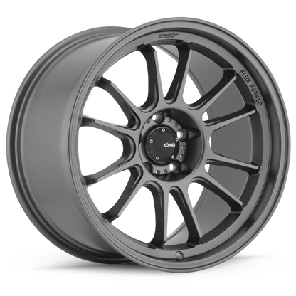 (set of 4) Konig Hypergram Matte Grey | 19x9.5" +35mm | 5x114.3mm Wheel