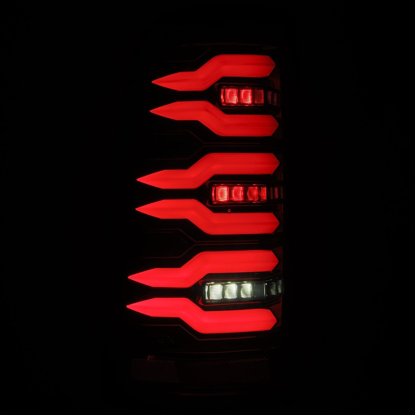 AlphaRex 99-06 Chevrolet Silverado/99-06 GMC Sierra LUXX-Series LED Tail Lights Black