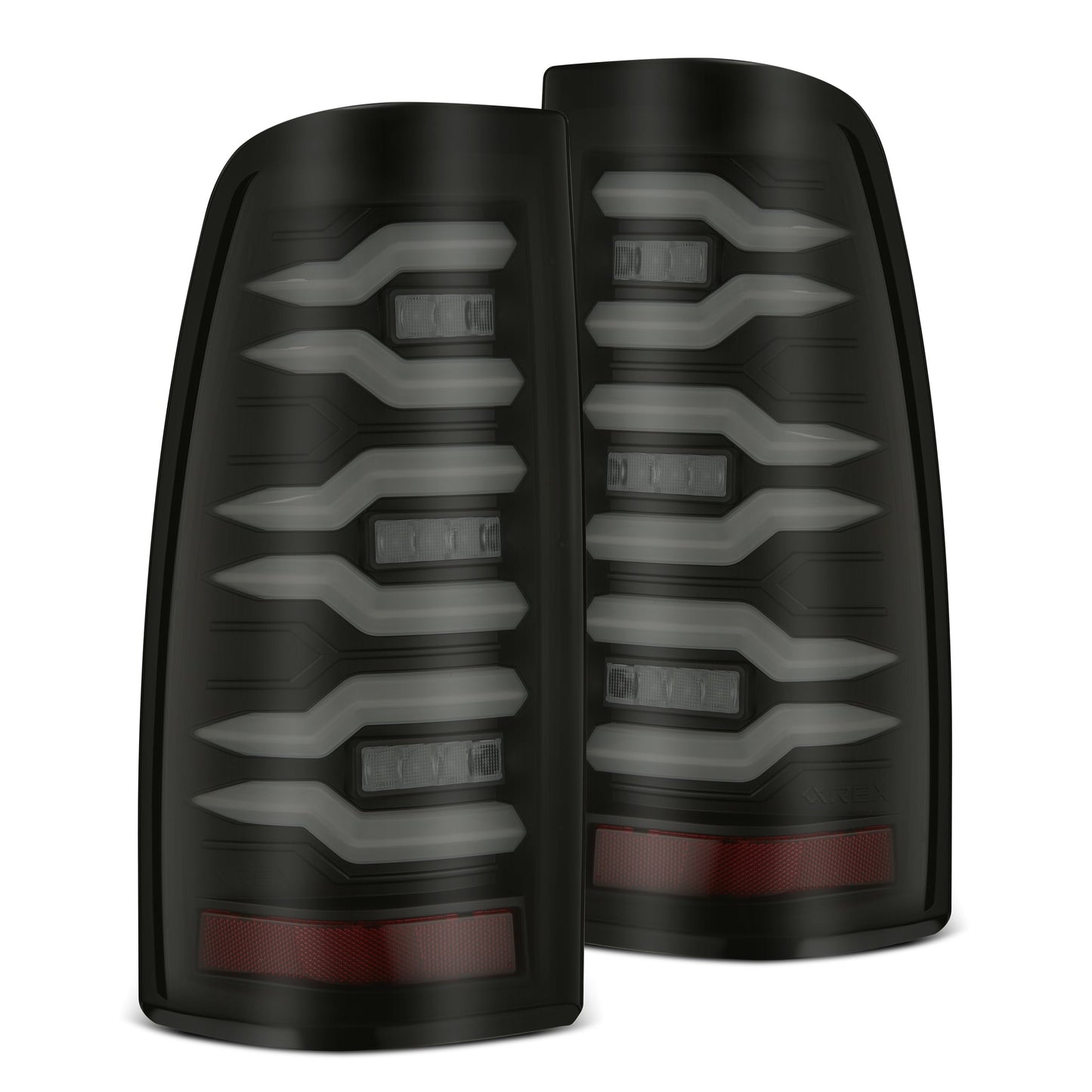 AlphaRex 99-06 Chevrolet Silverado/99-06 GMC Sierra LUXX-Series LED Tail Lights Black