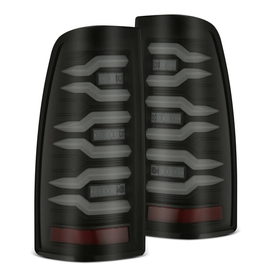AlphaRex 99-06 Chevrolet Silverado/99-06 GMC Sierra LUXX-Series LED Tail Lights Black