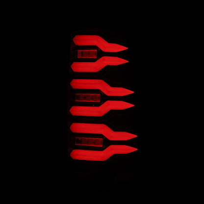 AlphaRex 99-06 Chevrolet Silverado/99-06 GMC Sierra LUXX-Series LED Tail Lights Black Red