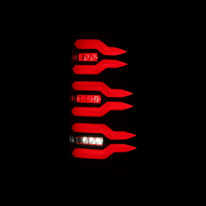 AlphaRex 99-06 Chevrolet Silverado/99-06 GMC Sierra LUXX-Series LED Tail Lights Black Red