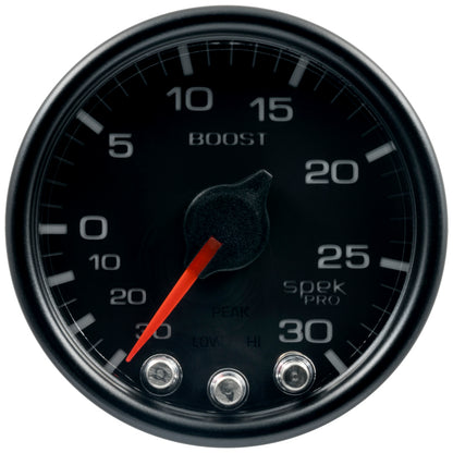 Autometer Spek-Pro 2 & 1/16" Vac/Boost Gauge 30INHG-30PSI