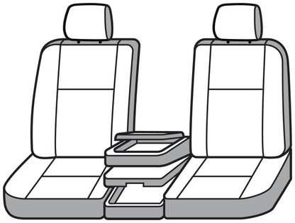 Covercraft 07-12 GMC Sierra Polycotton SeatSaver Custom Front Row Seat Covers - Charcoal