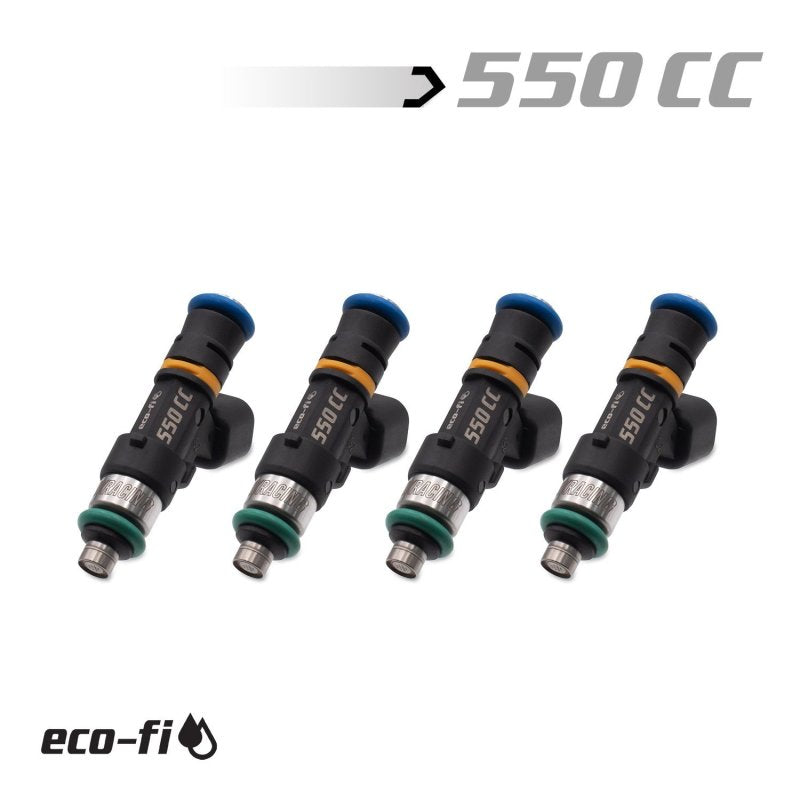 Blox BXEF-06514-550-4 Eco-Fi 550cc Injectors for 02-09 Honda K-Series/S2000 2.0L
