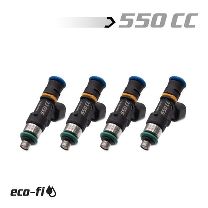 Blox BXEF-06514-550-4 Eco-Fi 550cc Injectors for 02-09 Honda K-Series/S2000 2.0L