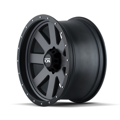 ION Wheels Type 134 Matte Gunmetal/Black Beadlock | 18x10" -19mm | 5x139.7mm Wheel