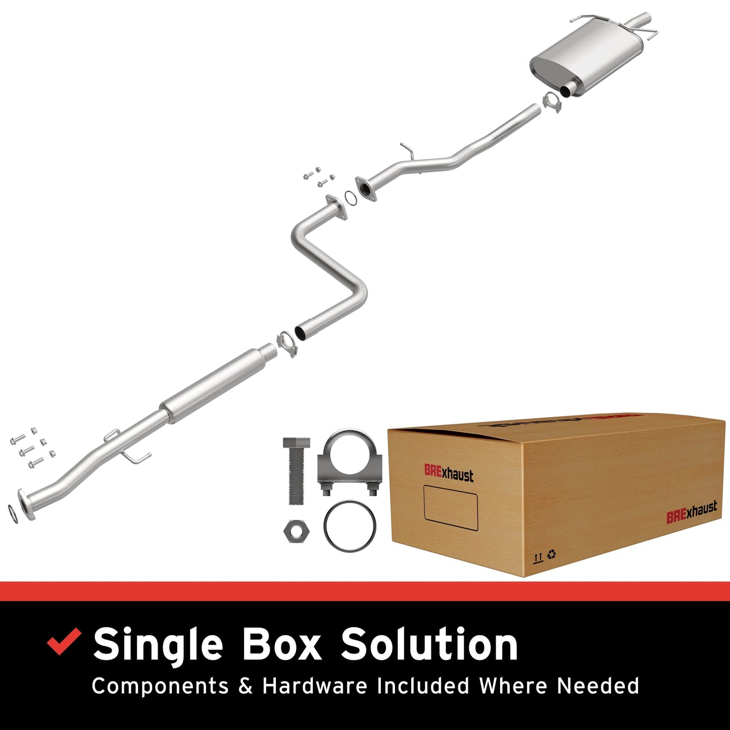 BRExhaust 1997-1999 Acura CL 3.0L Direct-Fit Replacement Exhaust System