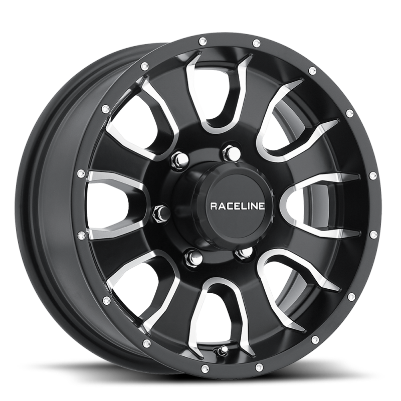 Raceline 860 Mamba Black & Machined | 15x5 -0.125 | 5x114.3mm Wheel