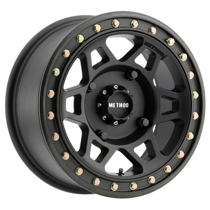 (set of 4) Method Wheels MR405 Matte Black | 15x7" +38mm | 4x136mm Wheel