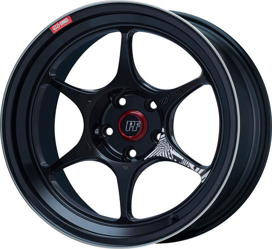 Enkei PF06 18x9.5 +40 5x114.3 Black Machined-WheelFlip
