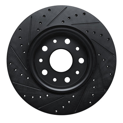 DFC D&S Black Brake Rotor (FRONT RIGHT): Jeep Wrangler 2018-25