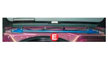 Cusco Rear Trunk Power Brace | Subaru Forester SG5 (676 492 RT)