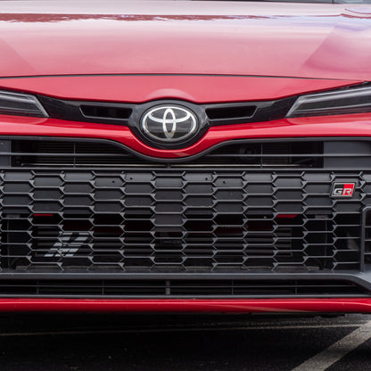 Mishimoto Intercooler & Pipe Kit | Toyota GR Corolla (2023+) Silver Cooler with Red Pipes (MMINT-GRC-23KSLRD)