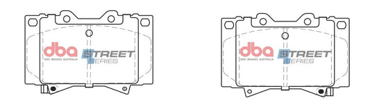 DBA Front Street Series Brake Pads | Lexus LX470 (98-07) (DB1365SS)