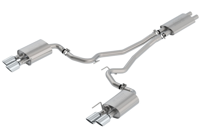 Borla 2018-2022 Mustang GT Cat-Back Exhaust Touring Rolled Tips | Mustang (1014045)