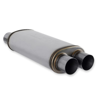 Flowmaster SS FlowFX Muffler 3 IN Dual IN/OUT w/ X-Pipe For 1999-2007 GM & Toyota (72469)