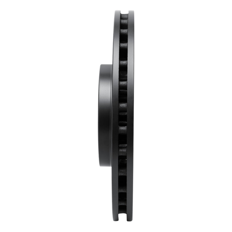 R1 Concepts Subaru Impreza Front Drilled & Slotted Black Rotor (ECB-13014R)