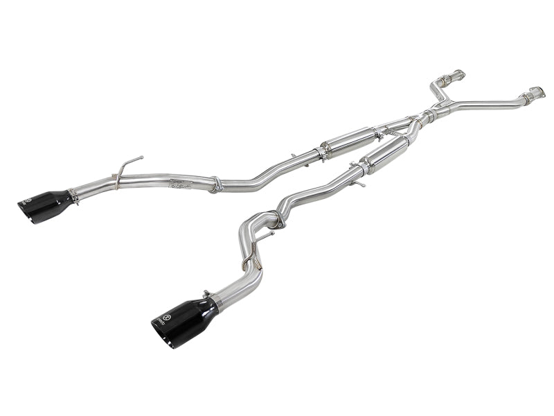 aFe Takeda 2.5in SS Cat-Back Exhaust | Infiniti Q60 (17-22) (49-36134NM-C)