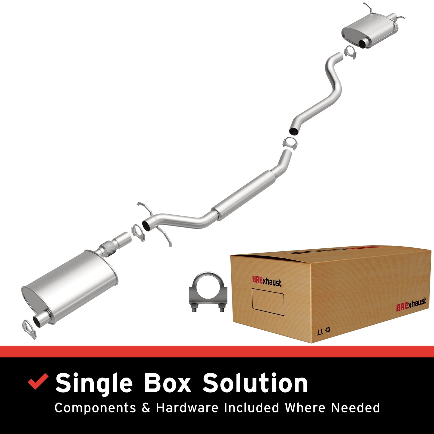 BRExhaust 2004-2006 Chrysler Pacifica 3.5L Direct-Fit Replacement Exhaust System