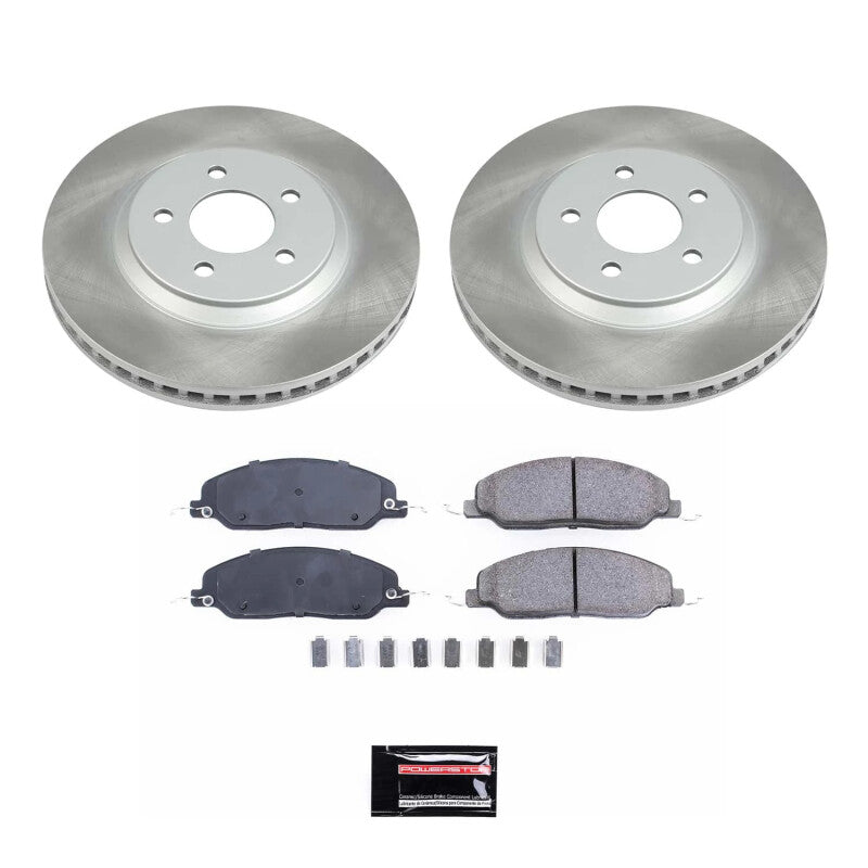 PowerStop 05-10 Ford Mustang Front Semi-Coated Rotor Kit (SC1380)