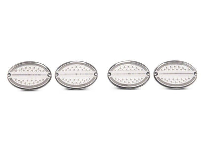 Raxiom Axial Series LED Tail Lights Chrome Clear Lens | Chevrolet Corvette C5 (97-04) (CV4608)