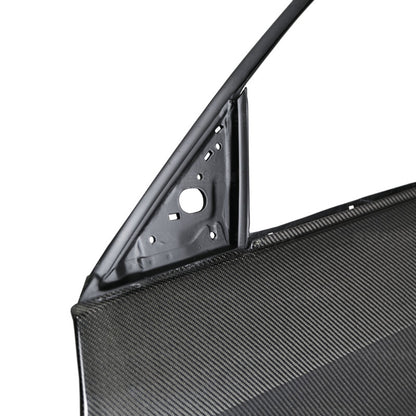 Seibon OE Style Gloss Carbon Fiber Front Doors | Honda Civic (17) (DD17HDCVR-F)