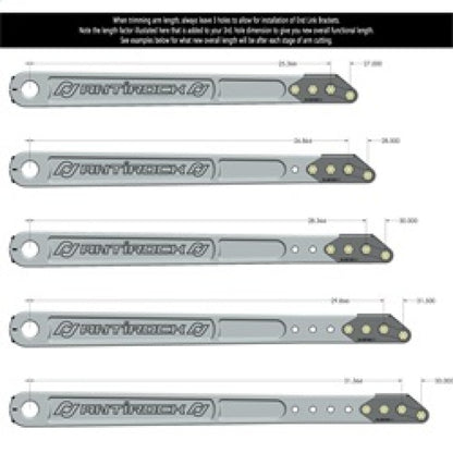 RockJock RJ-202005-103 Billet Antirock Sway Bar Arms 33.67in 35 Spline w/HW