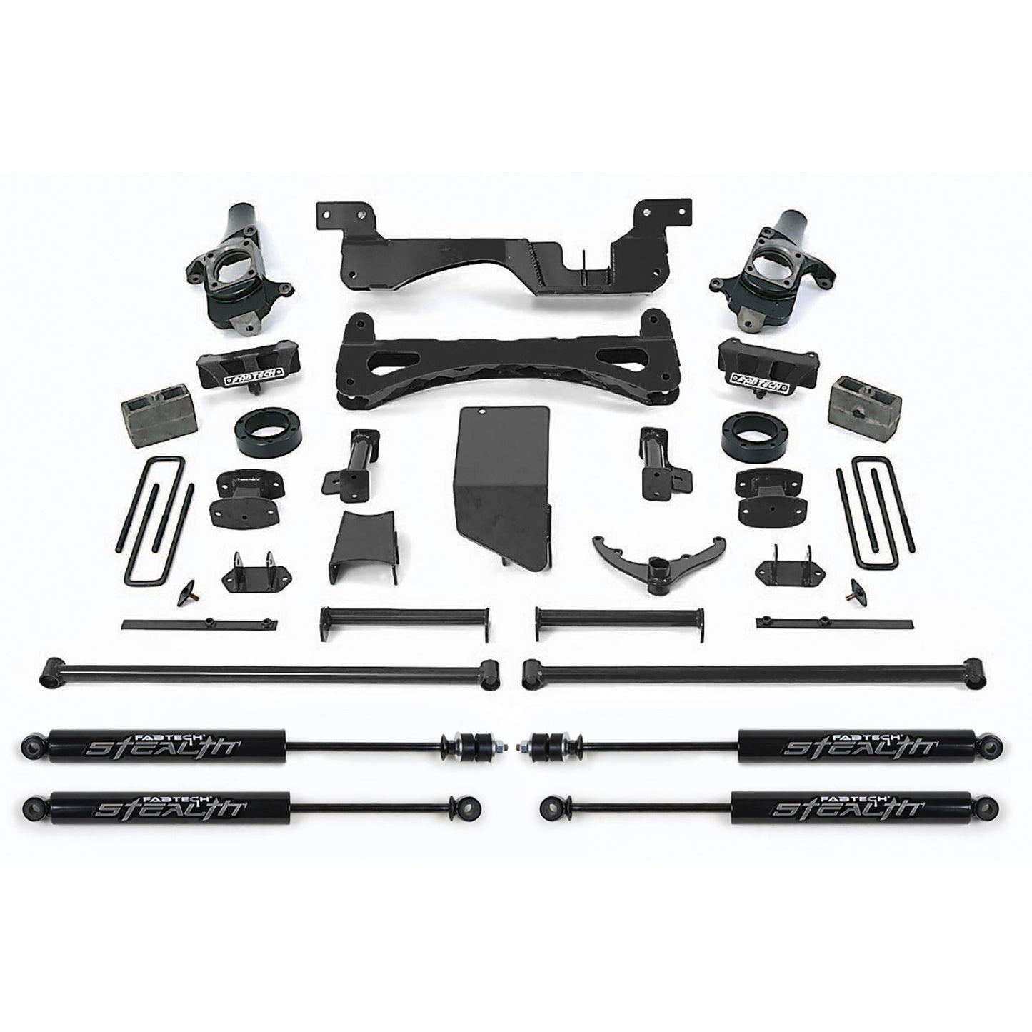 Fabtech 6in Perf Sys w/ Stealth | GM C/K2500HD / C/K3500 Non Dually (01-10) (K1014M)