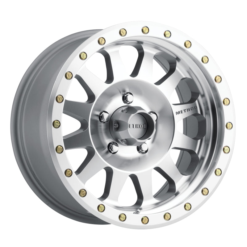 (set of 4) Method MR304 Double Standard Machined | 17x8.5" +0mm | 5x5in Wheel