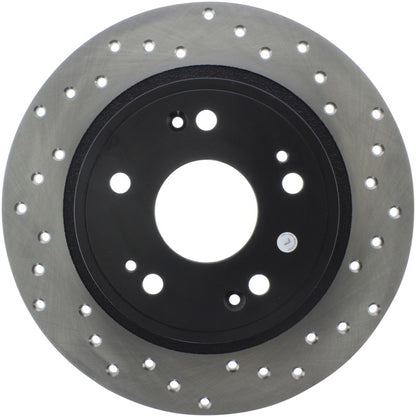 Stoptech 128.40068L Sport Cross-Drilled Disc Brake Rotors For Honda Accord